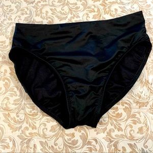 Miraclesuit Bikini Bottoms Black Lined Tummy Control Size 12